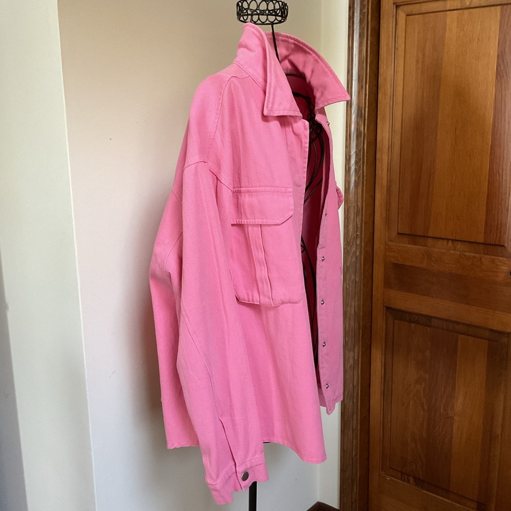 Mittoshop oversized pink shirt/ jacket Medium - Picture 3 of 8